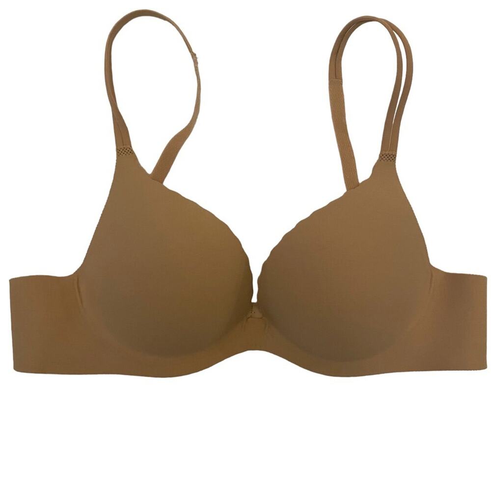 Victoria’s Secret Push Up Underwire Bra Nude Tan Beige 32A